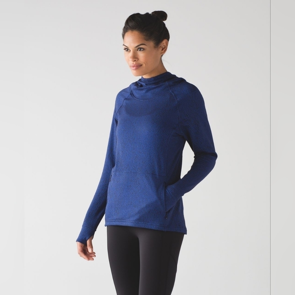 Luluelemon Ready To Rulue Hoodie Blue Black 6